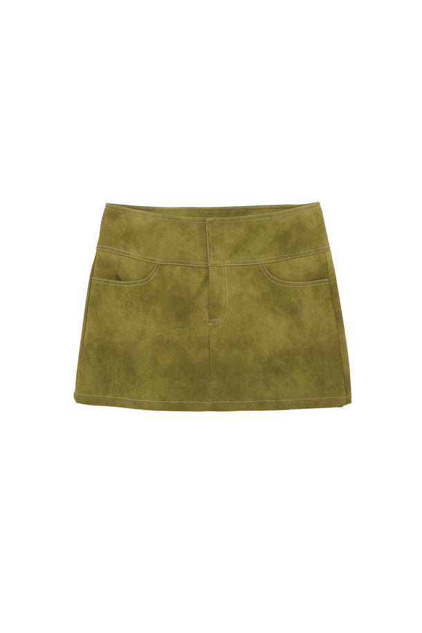 Product POLLERA MINI CON EFECTO DESGASTADO BMK-Green Essence - Image 4