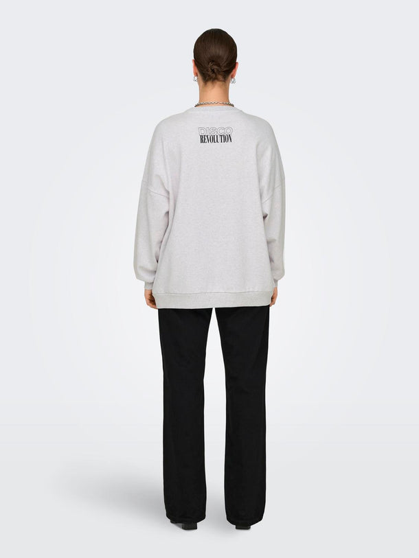 Product SUDADERA DAZE - Light Grey Melange Print:Disco - Image 3
