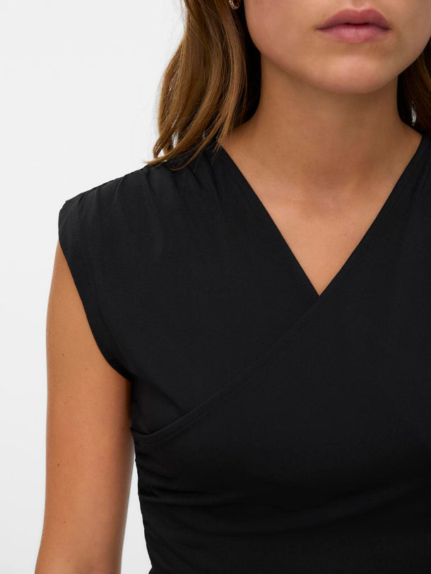 Product TOP ESCOTE EN V DAISY-Black - Image 2