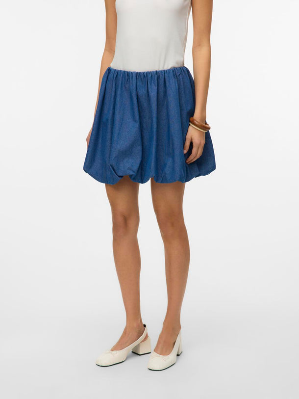 Product POLLERA BALLOON DENIM DORA-Medium Blue Denim - Image 1