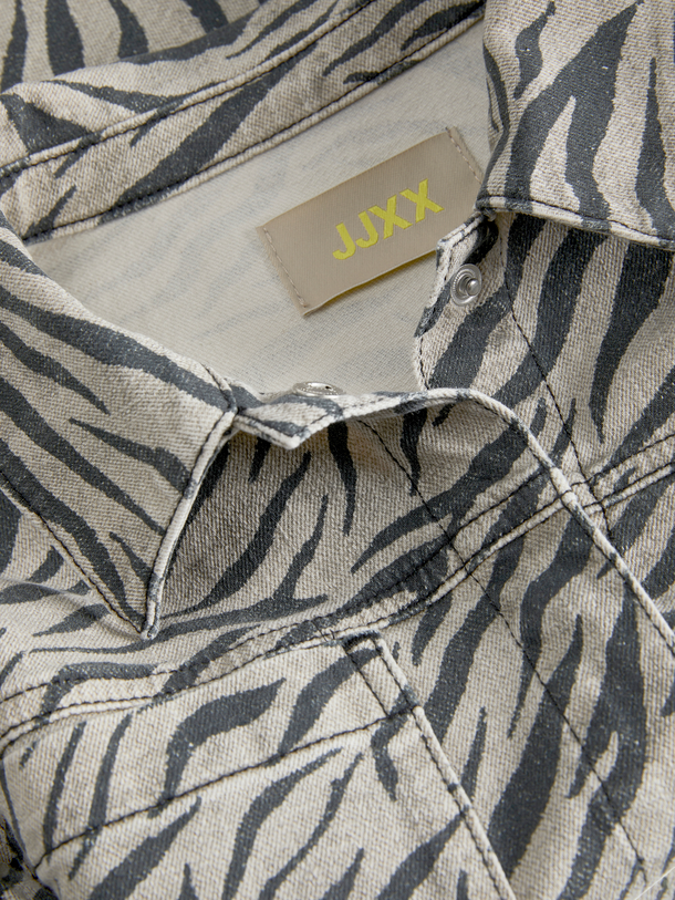 Product CHAQUETA SARAH - Feather Gray AOP:ZEBRA - Image 8