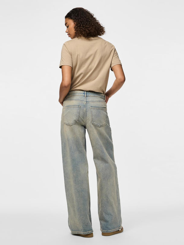 Product JEAN SELMA - Medium Blue Denim Detail:BROWN WASH - Image 3