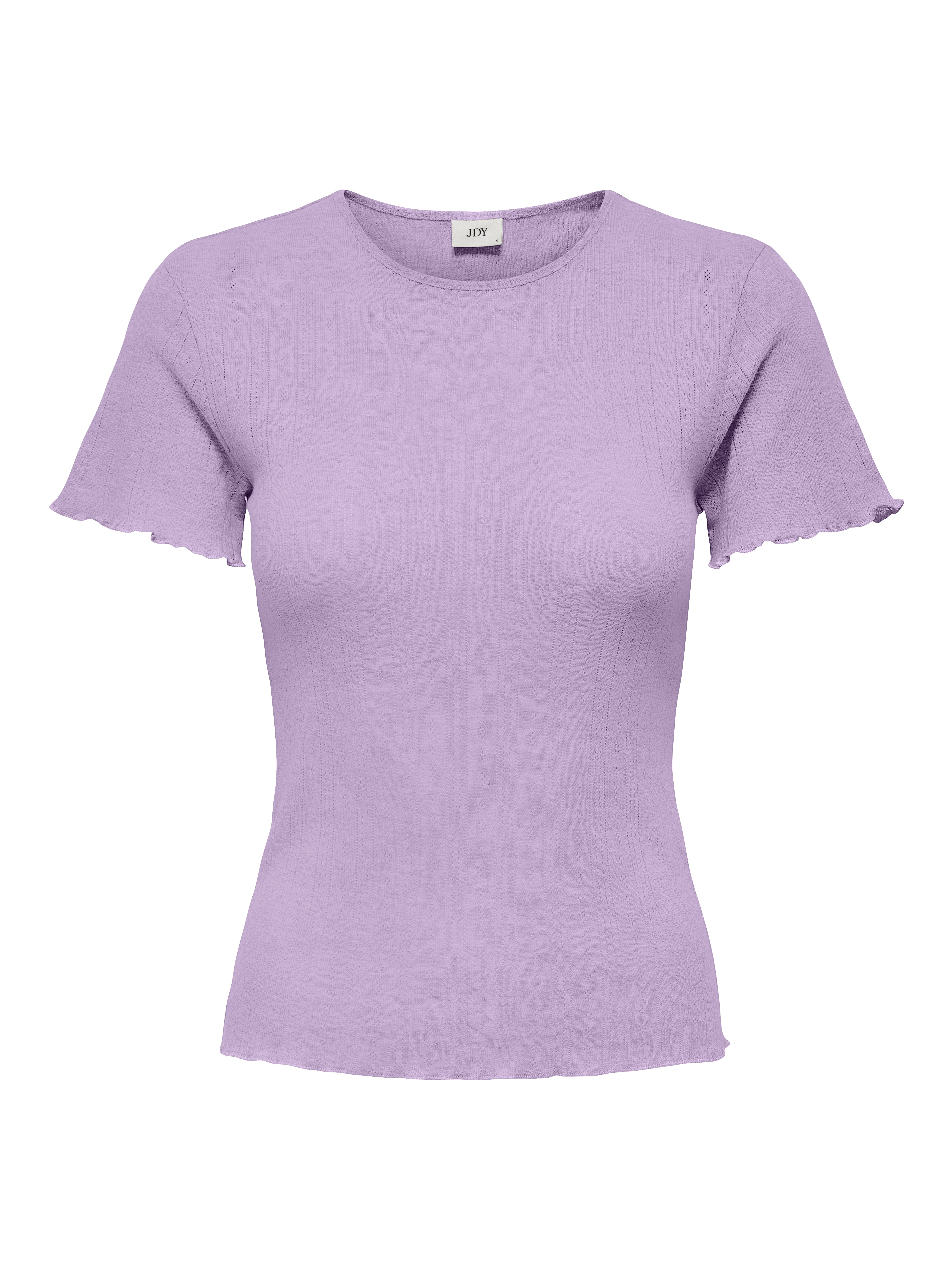 CAMISETA CON VOLADOS SALSA-Orchid Bloom