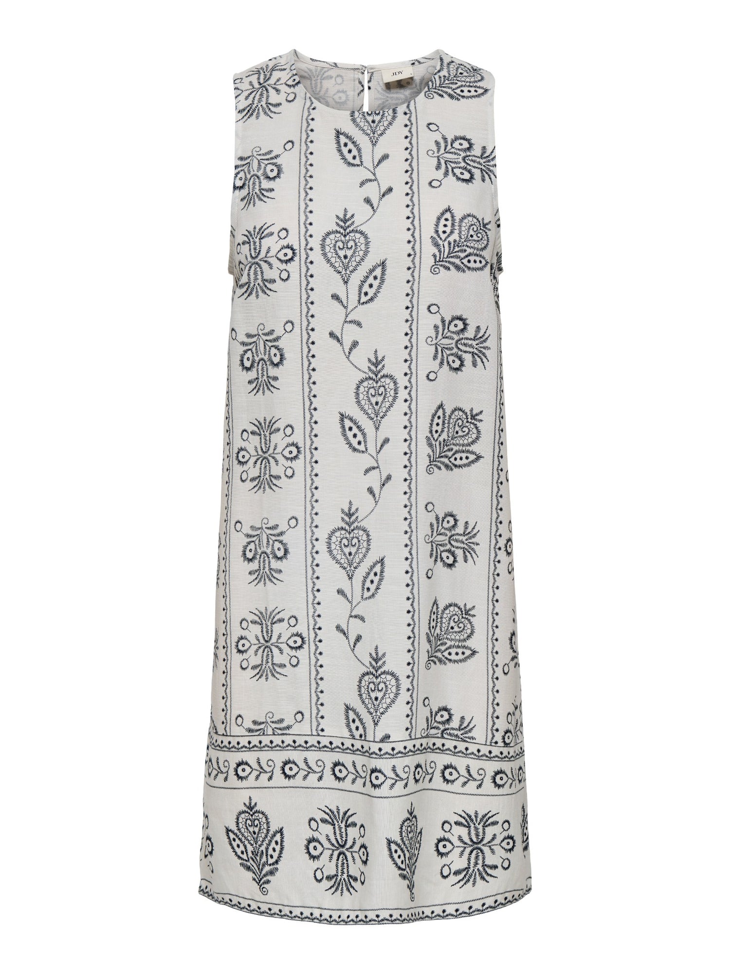 VESTIDO CAMISERO LINO ESTAMPADO SOLAR - Cloud Dancer AOP:TOTAL ECLIPSE FLOWER