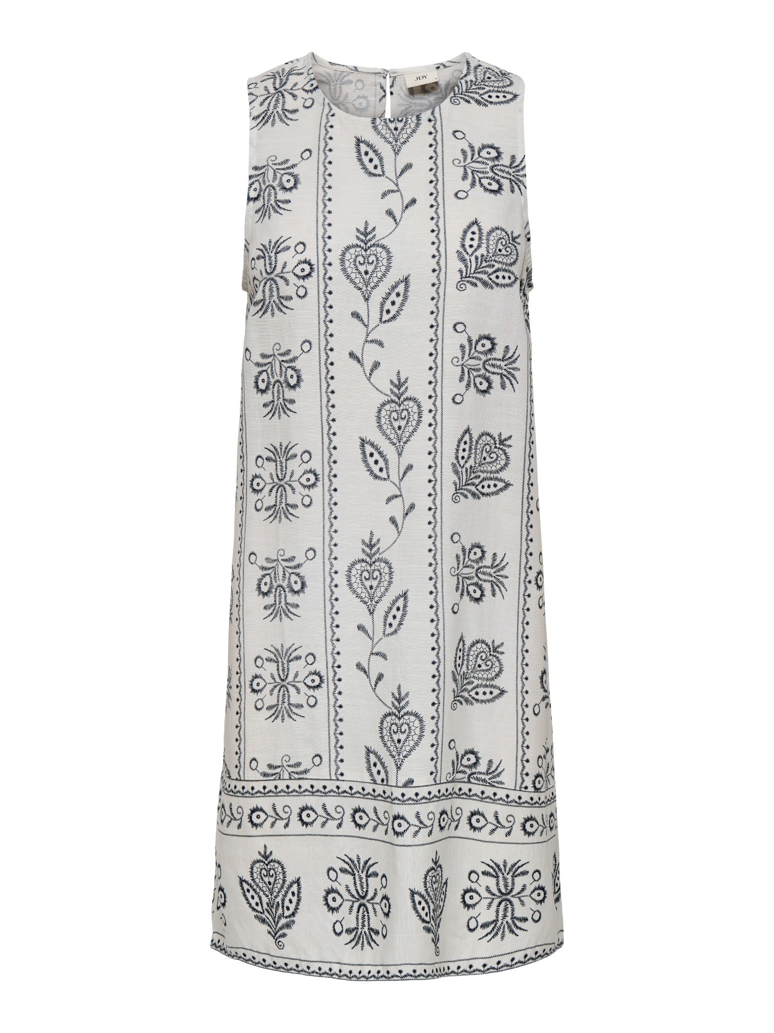 VESTIDO CAMISERO LINO ESTAMPADO SOLAR - Cloud Dancer AOP:TOTAL ECLIPSE FLOWER