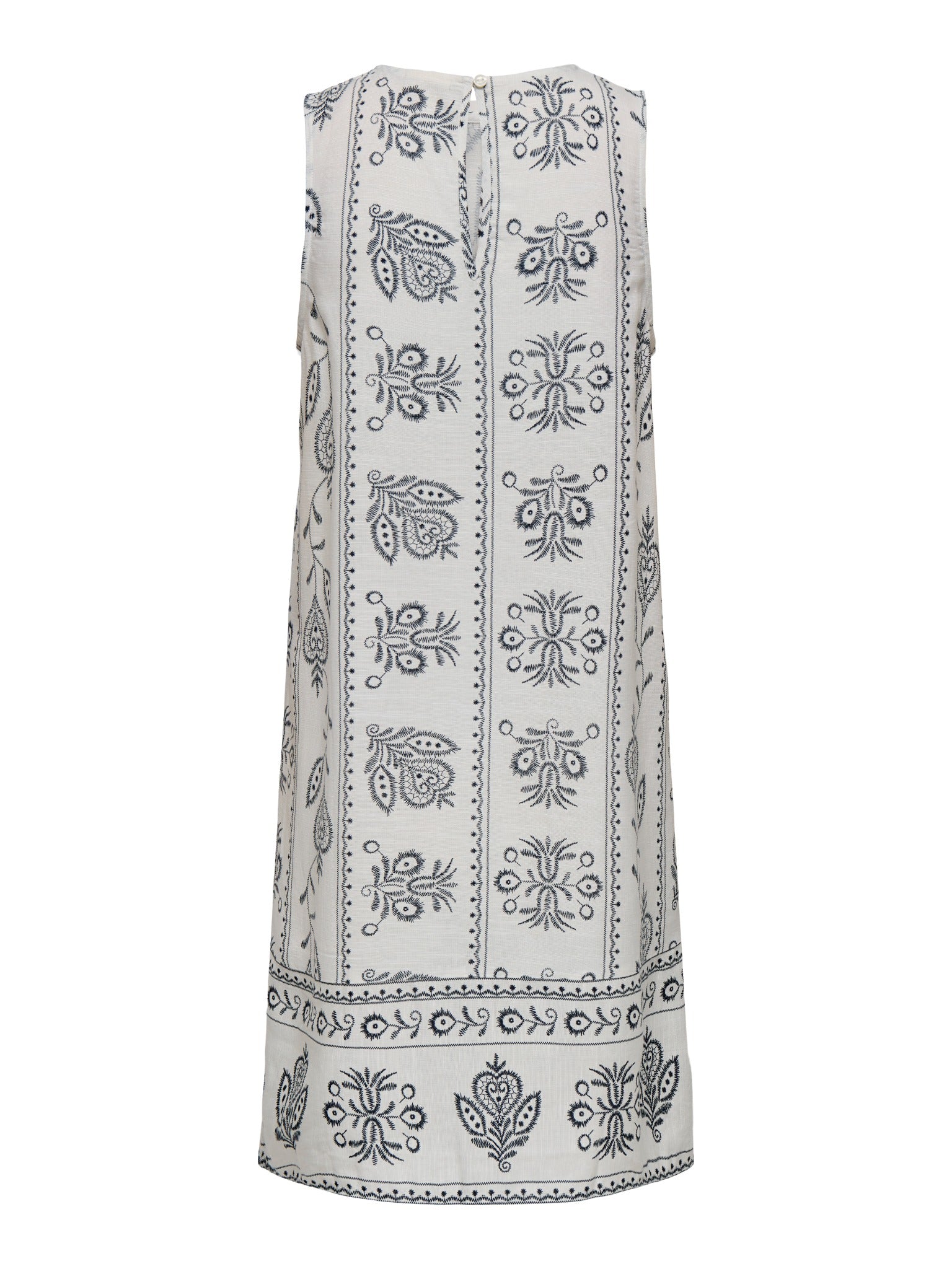 VESTIDO CAMISERO LINO ESTAMPADO SOLAR - Cloud Dancer AOP:TOTAL ECLIPSE FLOWER