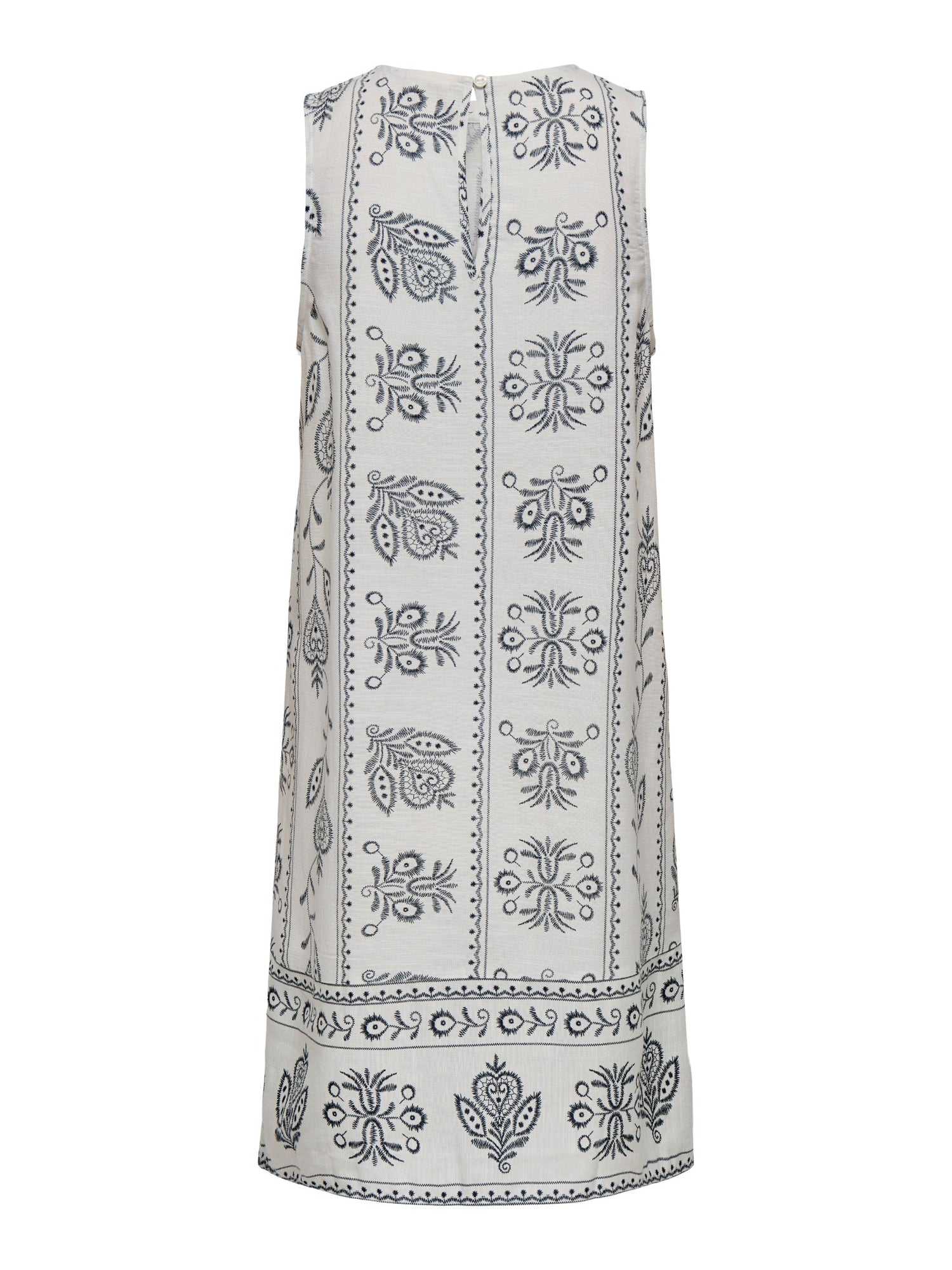 VESTIDO CAMISERO LINO ESTAMPADO SOLAR - Cloud Dancer AOP:TOTAL ECLIPSE FLOWER