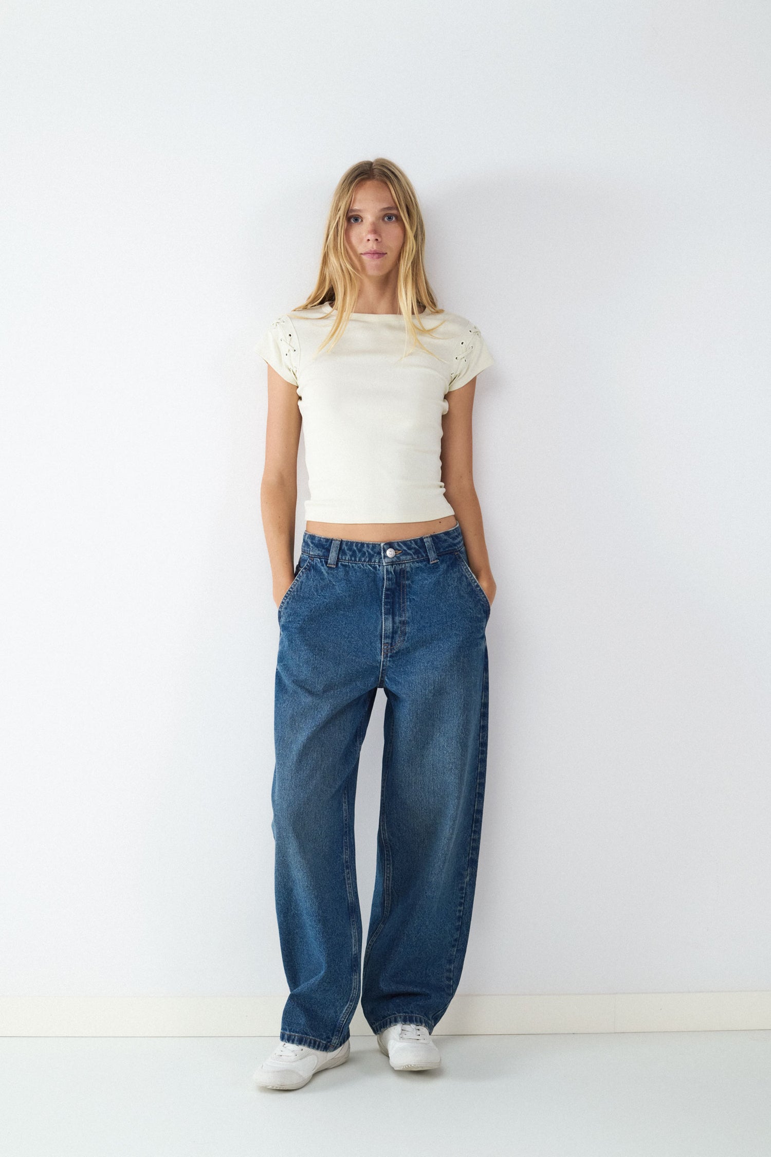 JEAN SKATER BMK - Vintage Dark Blue Denim