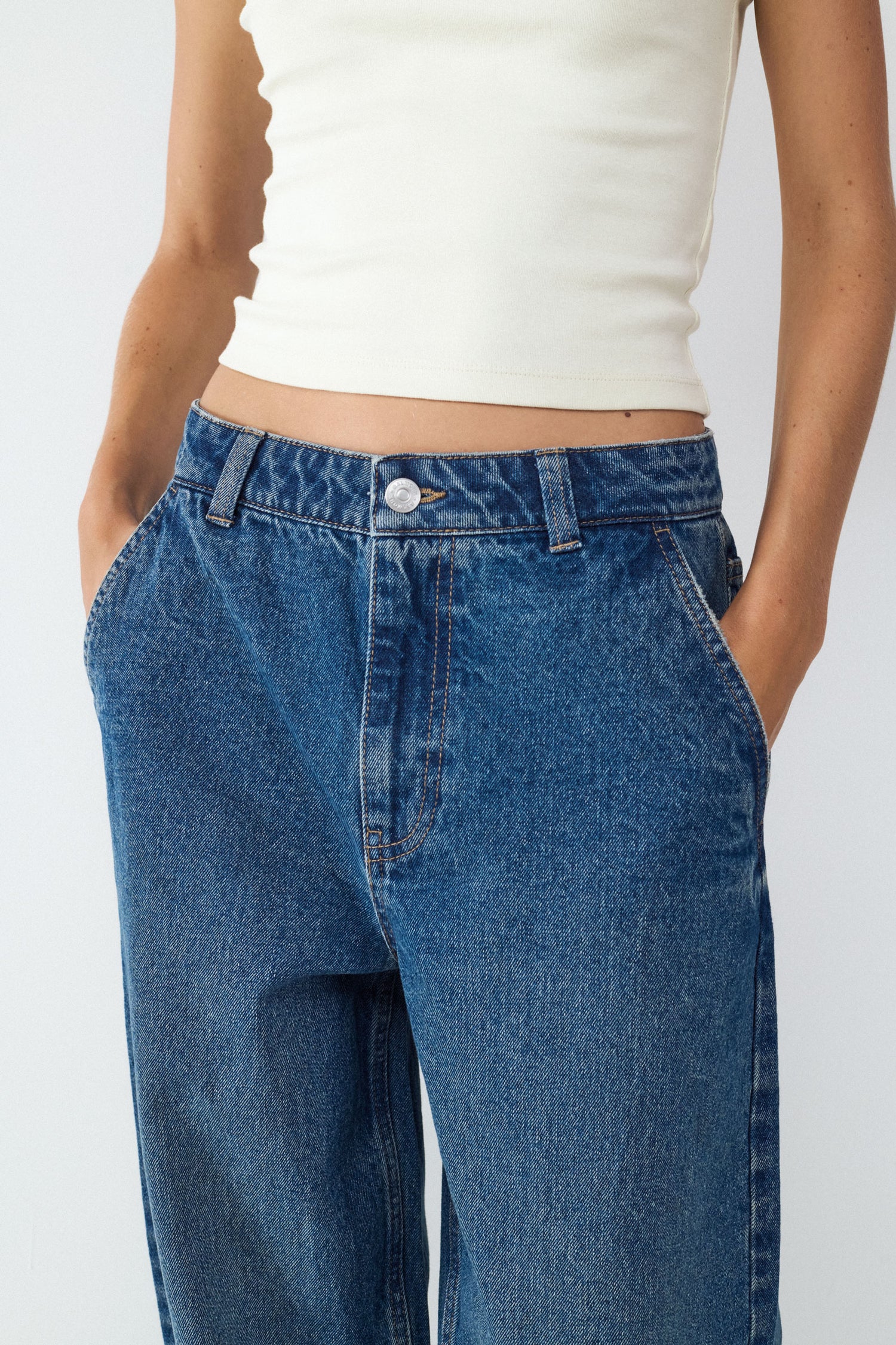 JEAN SKATER BMK - Vintage Dark Blue Denim