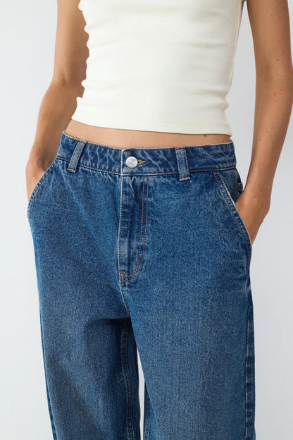 JEAN SKATER BMK - Vintage Dark Blue Denim