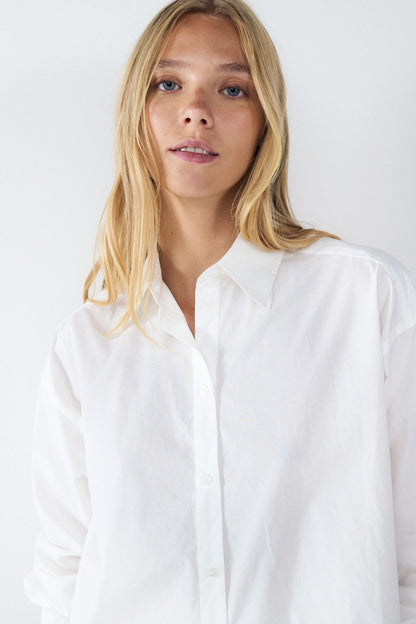 CAMISA BÁSICA POPELÍN BMK - White