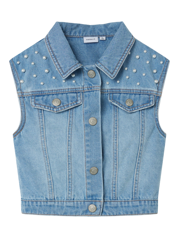 Product CHALECO ERNA - Medium Blue Denim - Image 3