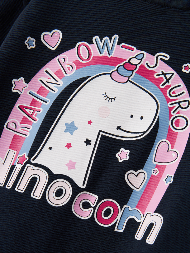 Product SUDADERA VASACHA - Dark Sapphire Print:Dinocorn - Image 2
