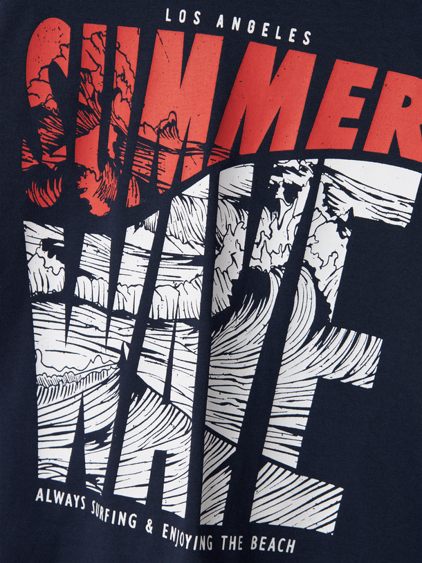 Product CAMISETA VAGNO - Navy Blazer Print:Summer Wave - Image 2