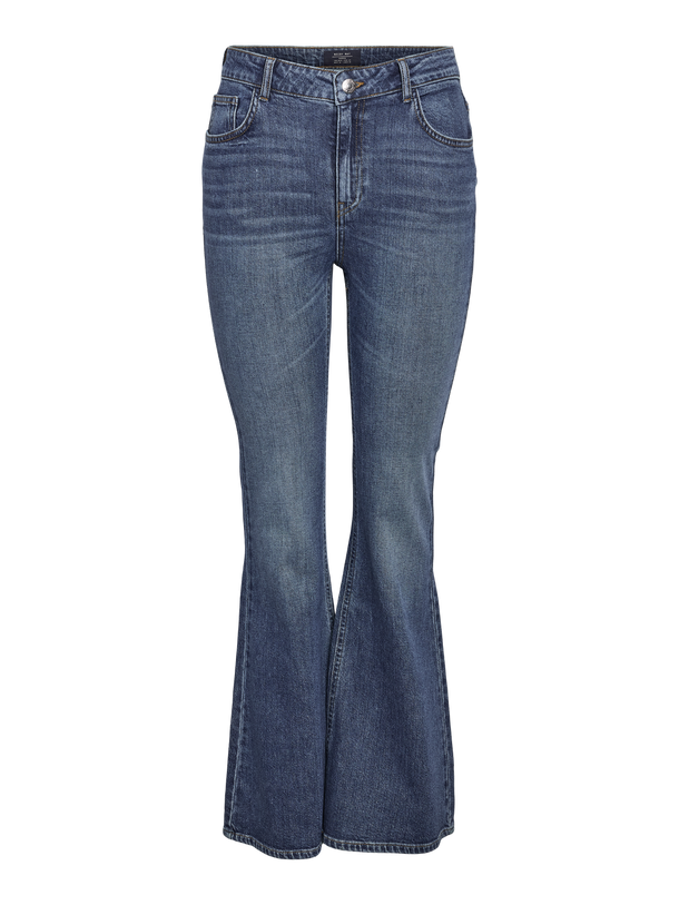 Product JEAN FLARE TIRO ALTO KAREEN-Medium Blue Denim - Image 5