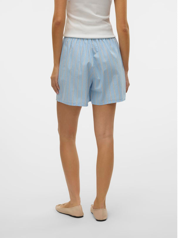 Product SHORT RAYAS ARLO-Airy Blue Stripes:Cloud dancer/twill - Image 5