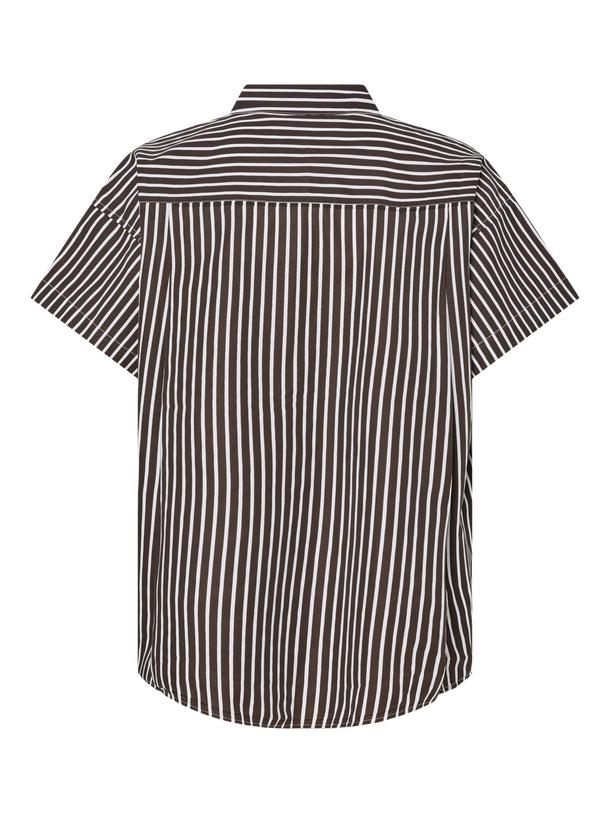 Product CAMISA RAYAS MANGA CORTA AIDA-Delicioso Stripes:COCONUT MILK - Image 5