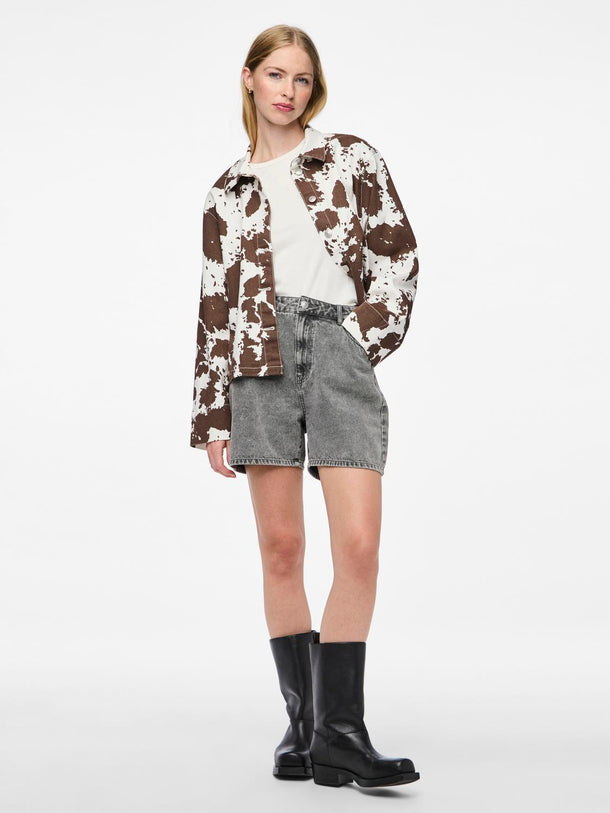 Product CHAQUETA FAMINA - Bright White AOP:Cow - Image 3