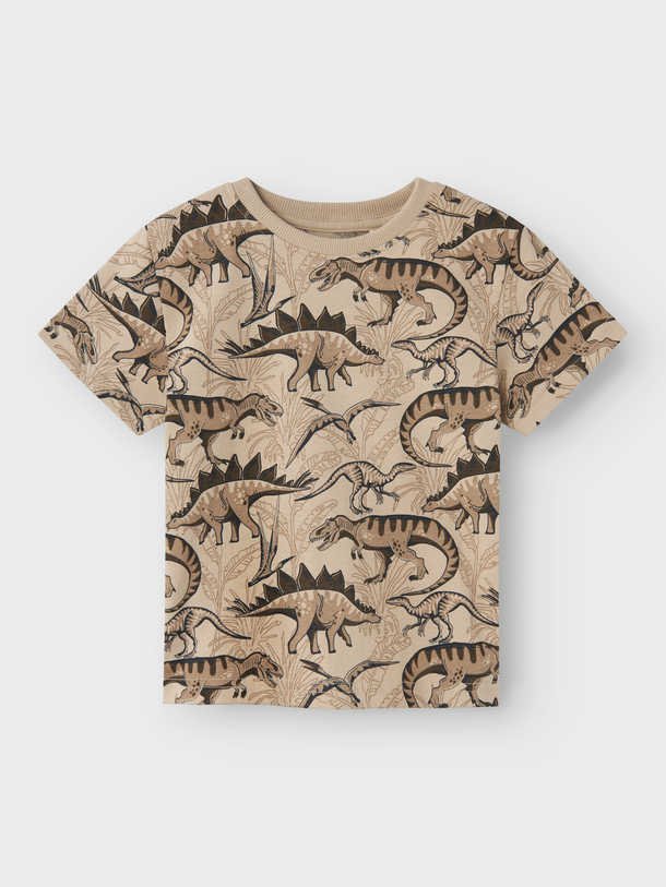 Product CAMISETA VALTHER - Pure Cashmere AOP:Dinosaur - Image 1