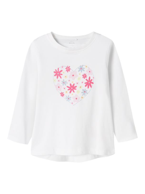 Product CAMISETA VIOLET - Bright White Print:FLOWERS - Image 3