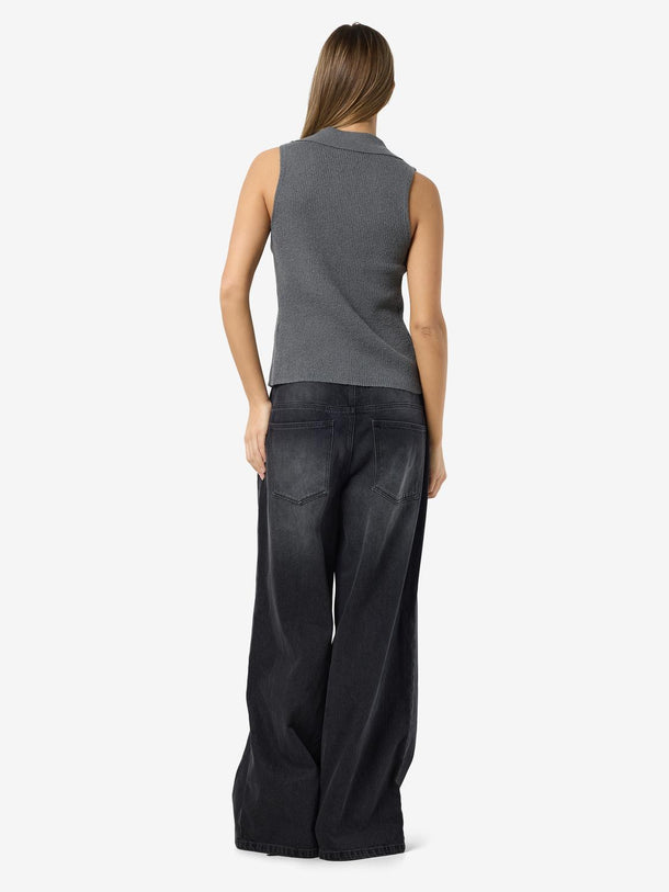 Product TOP TEJIDO CON LAZOS AYLIN-Charcoal Gray - Image 5