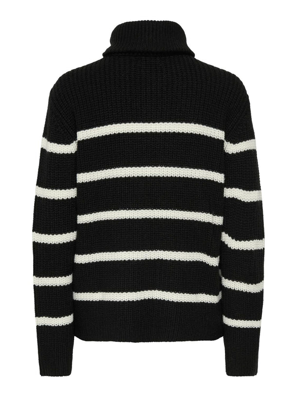Product SWEATER JUSTY - Black Stripes:EGGNOG - Image 2