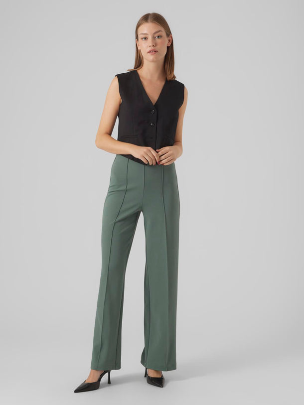 Product PANTALÓN PINZAS ANCHO BECKY-Dark Forest - Image 2