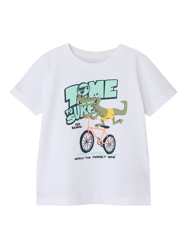 Product CAMISETA VICTOR - Bright White Print:Time To Surf - Image 3