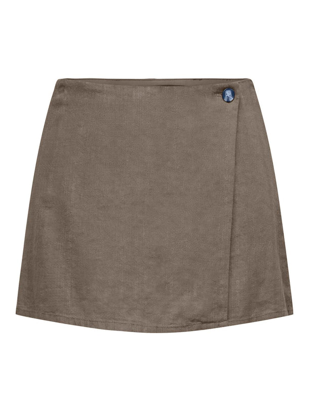 Product POLLERA SHORT LINO CARO-Walnut - Image 1