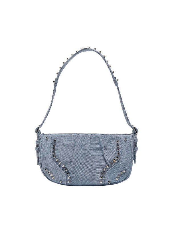 Product BOLSO EVERLY - Light Blue Denim Detail:SILVER TRIM - Image 1