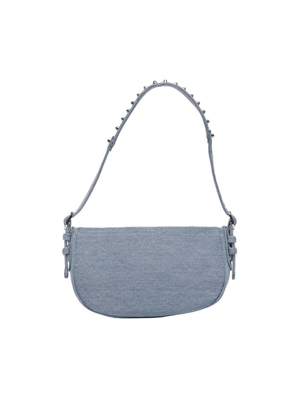 Product BOLSO EVERLY - Light Blue Denim Detail:SILVER TRIM - Image 3