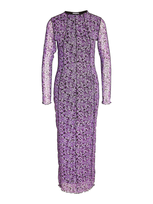 Product VESTIDO CARRIE - Amaranth Purple AOP:VIRTUAL FLOWERS - Image 1