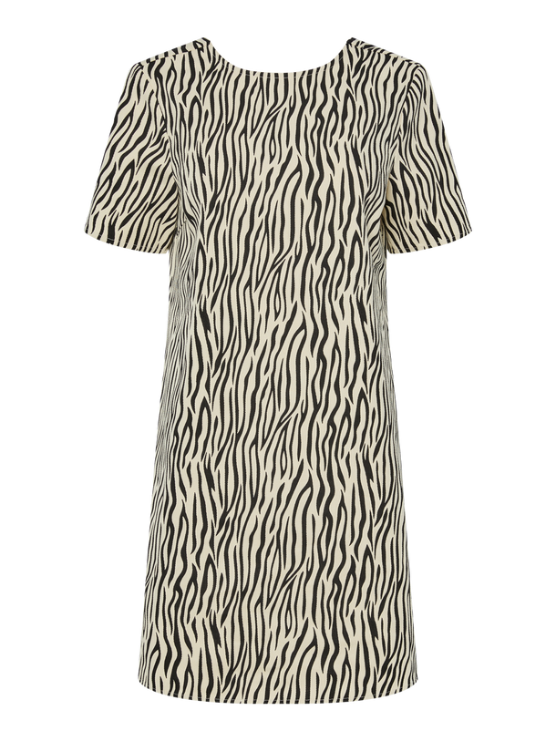 Product VESTIDO MINI ANIMAL PRINT LUA-Coconut Milk AOP:Zebra - Image 2