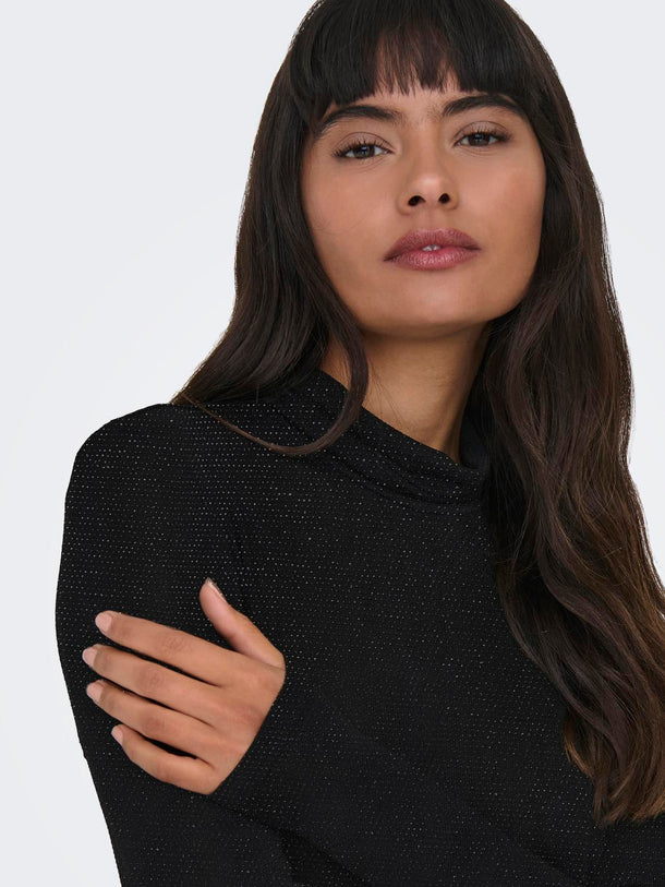 Product TOP CLARA - Black Detail:BLACK GLITTER - Image 6