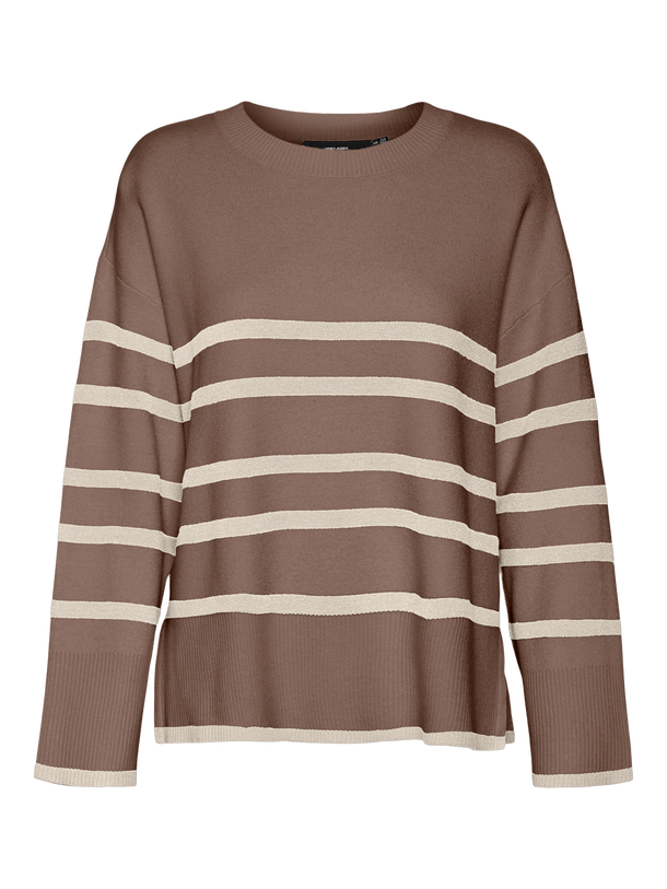 Product SWEATER SABA - Brown Lentil Stripes:W BIRCH - Image 1