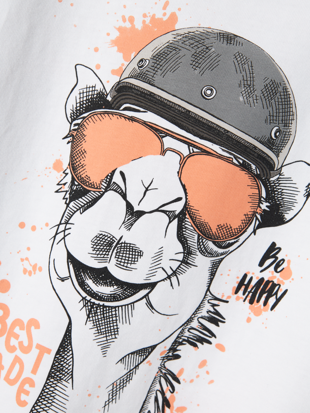Product Camiseta Vanyo - Bright White Print:Best Dude - Image 2