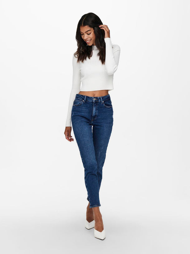 Product JEANS EMILY TEJIDO ELÁSTICO - Medium Blue Denim - Image 3