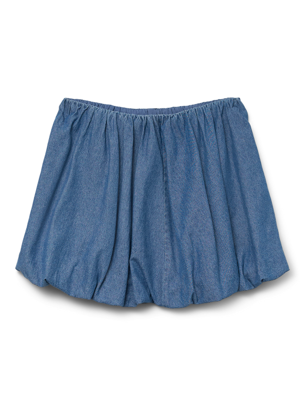 Product POLLERA BALLOON DENIM DORA-Medium Blue Denim - Image 4