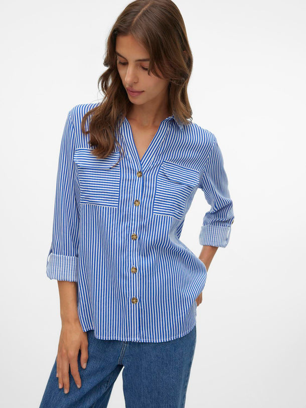 Product CAMISA BUMPY  - Surf the Web Stripes:Snow white - Image 5
