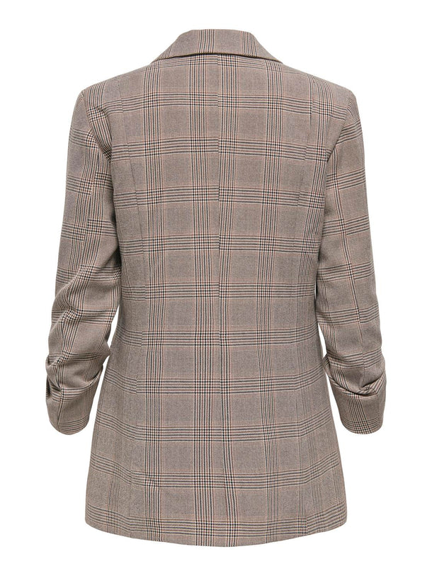 Product BLAZER KAYLE - Birch Checks:TOASTED COCONUT AND NIGHT SKY - Image 5