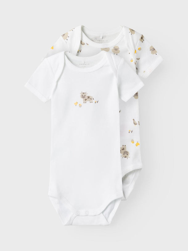 Product PACK 2 BODIES MANGA CORTA - Bright White - Image 1