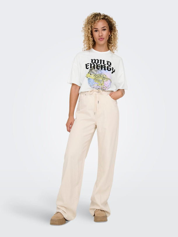 Product CAMISETA LUCY - Cloud Dancer Print:Wild duchess - Image 4