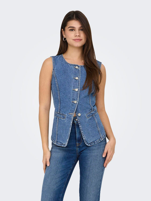 Product CHALECO DE DENIM GIU-Medium Blue Denim - Image 3