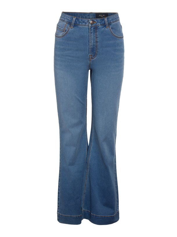 Product JEAN FLARE TIRO ALTO ROOXY-Light Blue Denim - Image 2