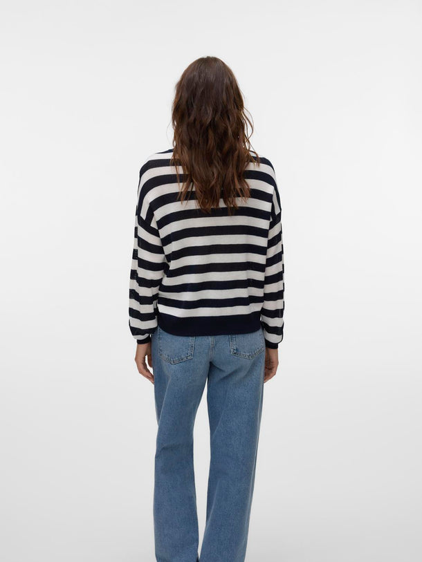 Product SWEATER NEWLEXSUN - Navy Blazer Detail:W. SNOW WHITE - Image 2