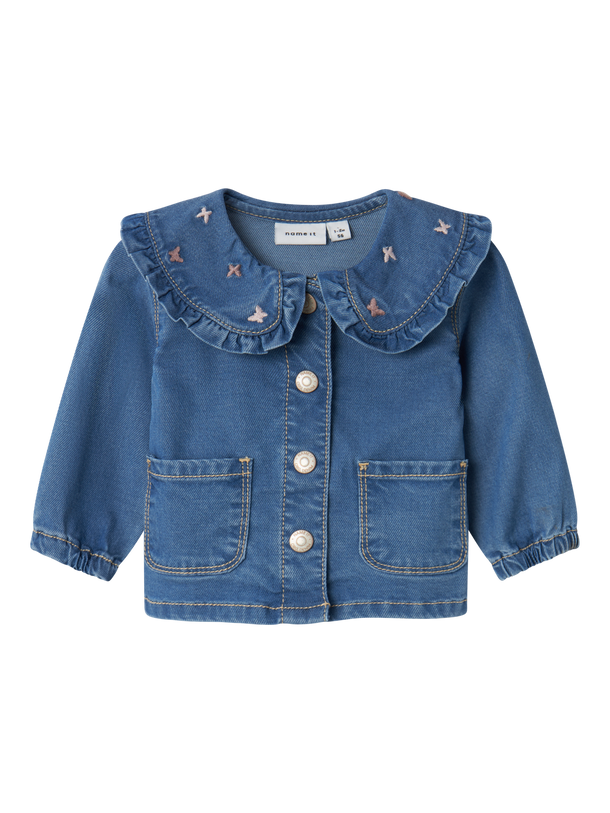 Product CÁRDIGAN DENIM EVI - Medium Blue Denim - Image 4