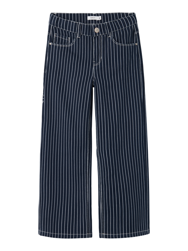 Product PANTALÓN ROSE ANCHO - Navy Blazer Stripes:. - Image 4