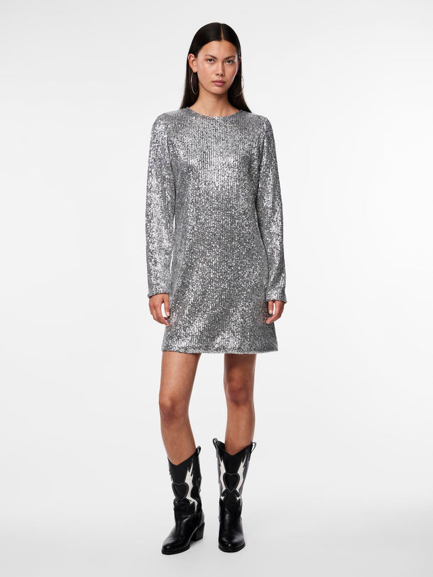 Product VESTIDO NIRI  - Silver Detail:SEQUINS - Image 1