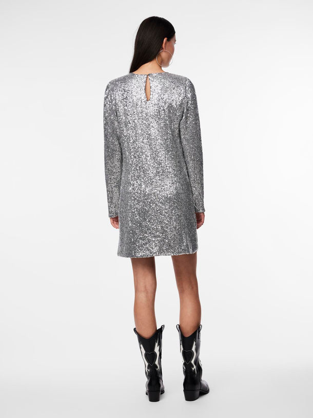 Product VESTIDO NIRI  - Silver Detail:SEQUINS - Image 3