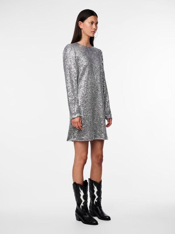 Product VESTIDO NIRI  - Silver Detail:SEQUINS - Image 2